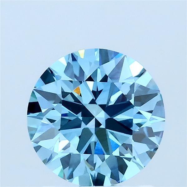 1.09 Ct. Fancy Blue Round Lab Grown Diamond