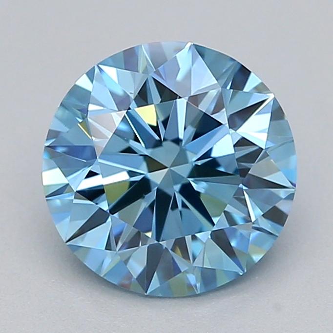 1.03 Ct. Fancy Vivid  Blue Round Lab Grown Diamond