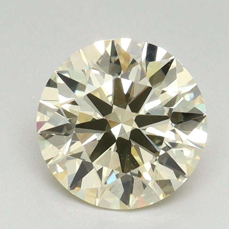 1.54 Ct. Light Yellow Round Lab Grown Diamond