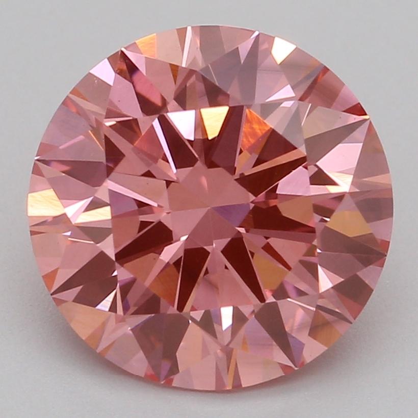 2.03 Ct. Fancy Vivid Pink Round Lab Grown Diamond