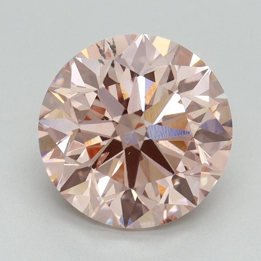 3.00 Ct. Fancy Intense Pink Round Lab Grown Diamond