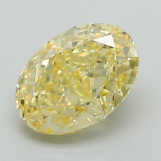 1.25 Ct. Fancy Intense Yellow Oval Lab Grown Diamond