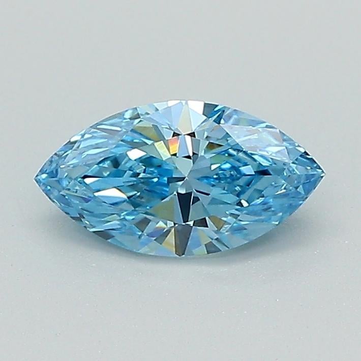 0.58 Ct. Fancy Vivid Blue Marquise Lab Grown Diamond