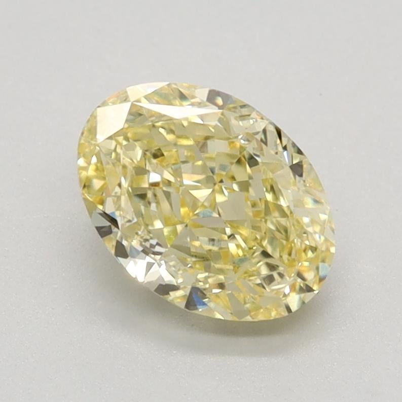 1.08 Ct. Fancy Intense Yellow Oval Lab Grown Diamond