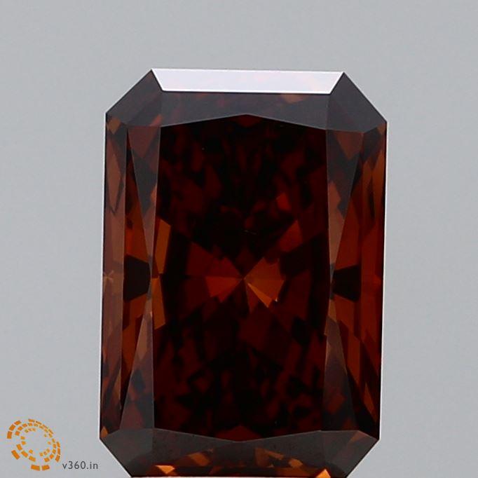 1.82 Ct. Fancy Deep Orange Radiant Lab Grown Diamond