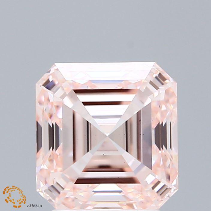 3.00 Ct. Fancy Pink Asscher Lab Grown Diamond