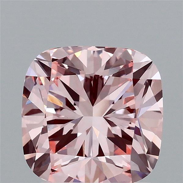 2.05 Ct. Fancy Intense Pink Cushion Lab Grown Diamond