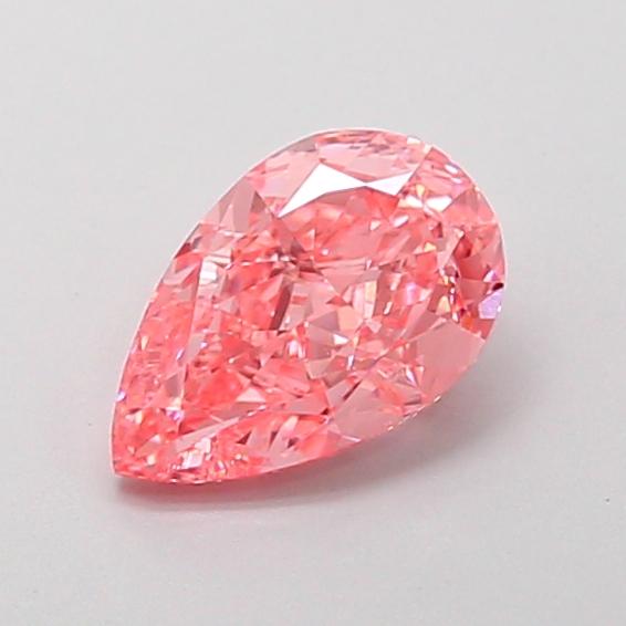 1.11 Ct. Fancy Vivid Pink Pear Lab Grown Diamond