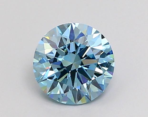 1.02 Ct. Fancy Vivid  Blue Round Lab Grown Diamond