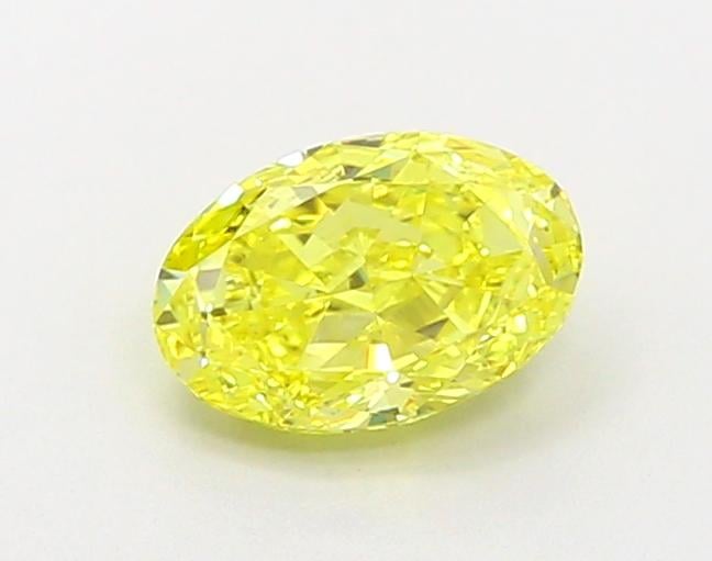 1.01 Ct. Fancy Vivid  Yellow Oval Lab Grown Diamond