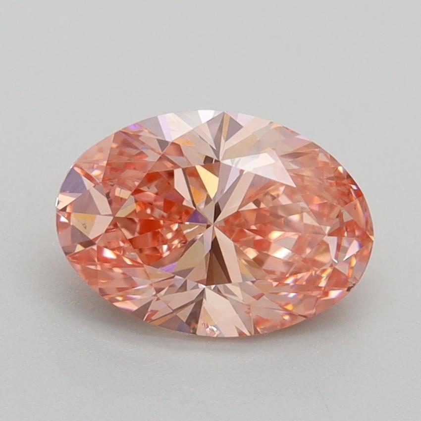 1.60 Ct. Fancy Intense Pink Oval Lab Grown Diamond
