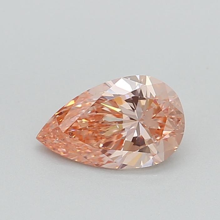 0.73 Ct. Fancy Intense Pink Pear Lab Grown Diamond