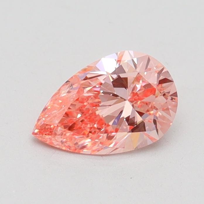 0.55 Ct. Fancy Intense Pink Pear Lab Grown Diamond