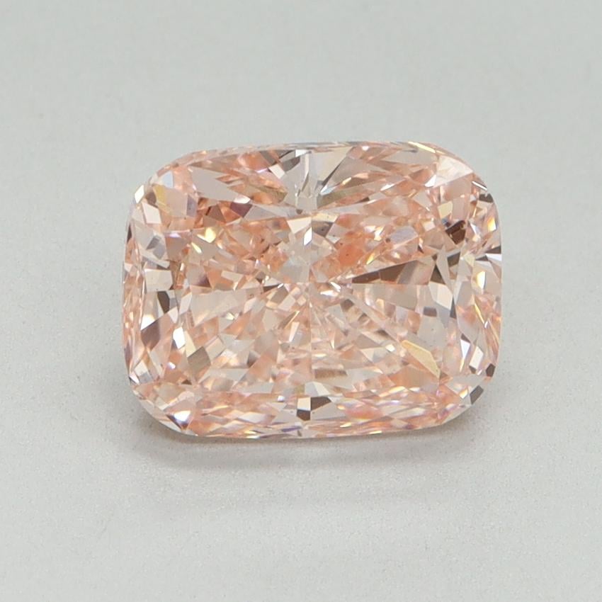 2.00 Ct. Fancy Vivid Pink Cushion Lab Grown Diamond