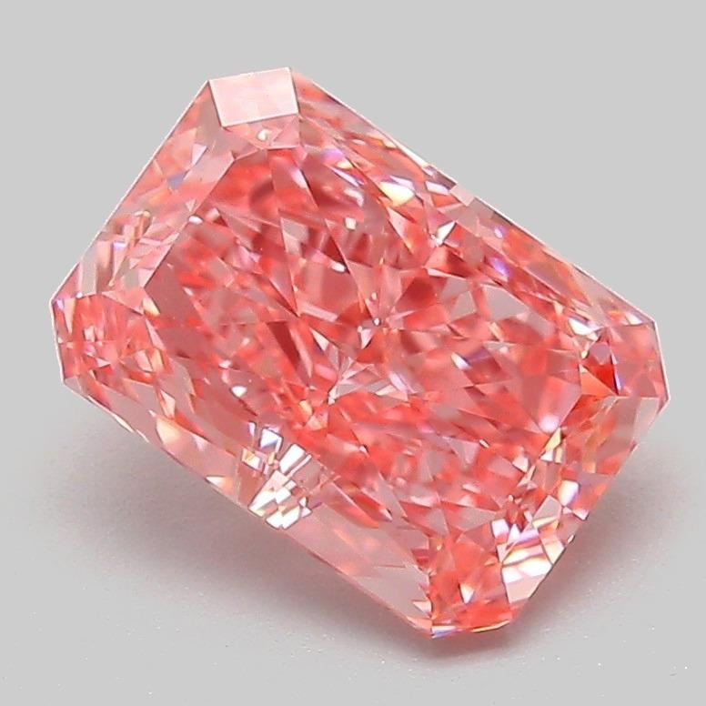 2.08 Ct. Fancy Vivid Pink Radiant Lab Grown Diamond