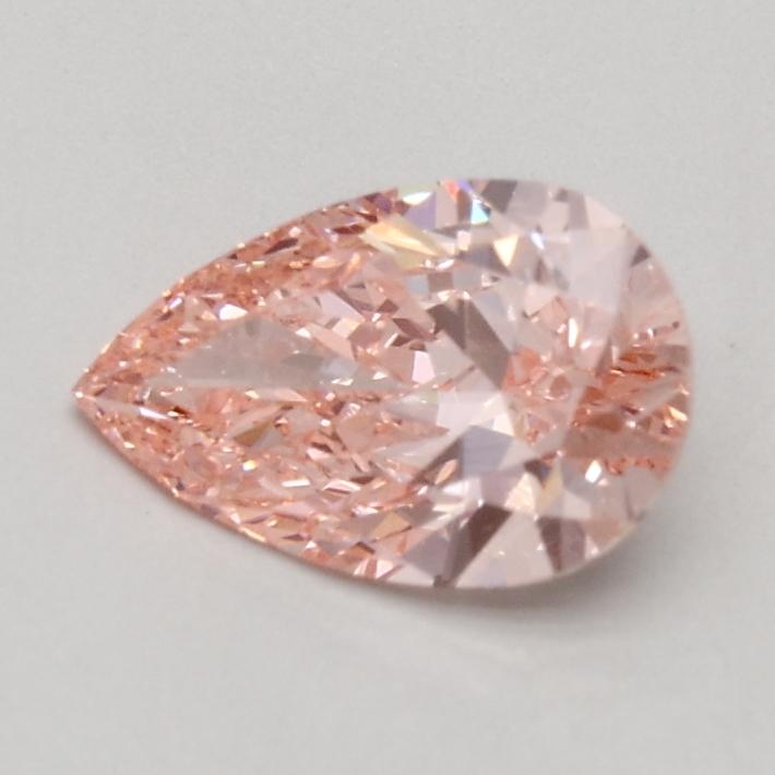 0.54 Ct. Fancy Intense Pink Pear Lab Grown Diamond
