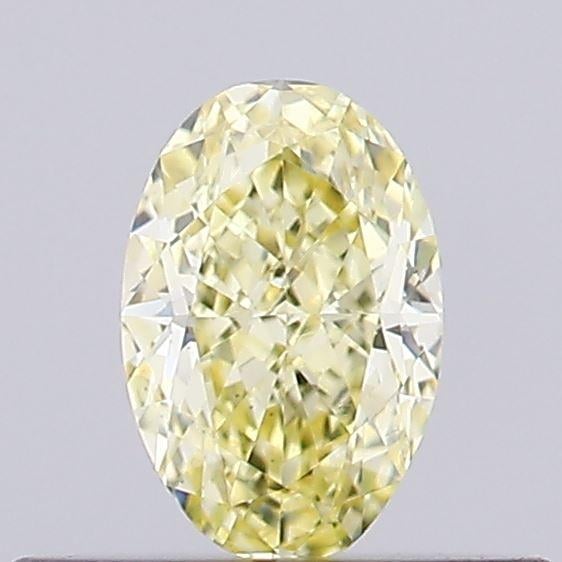 0.28 Ct. Fancy Yellow Oval Lab Grown Diamond