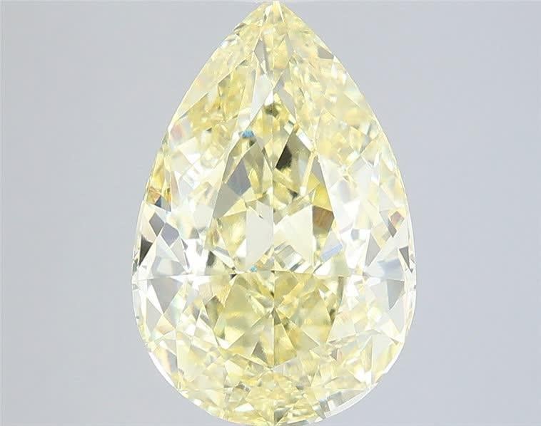 3.59 Ct. Fancy Intense Yellow Pear Lab Grown Diamond