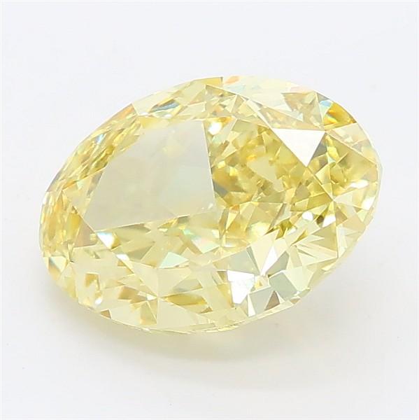 2.63 Ct. Fancy Intense Yellow Oval Lab Grown Diamond