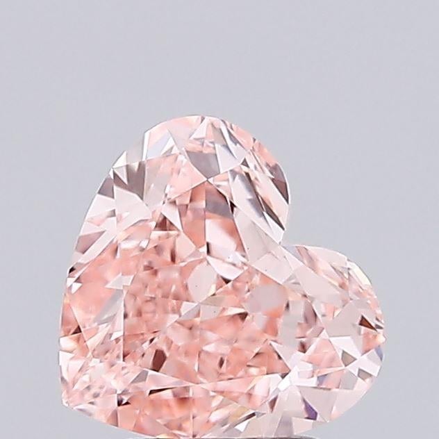 1.58 Ct. Fancy Vivid Pink Heart Lab Grown Diamond
