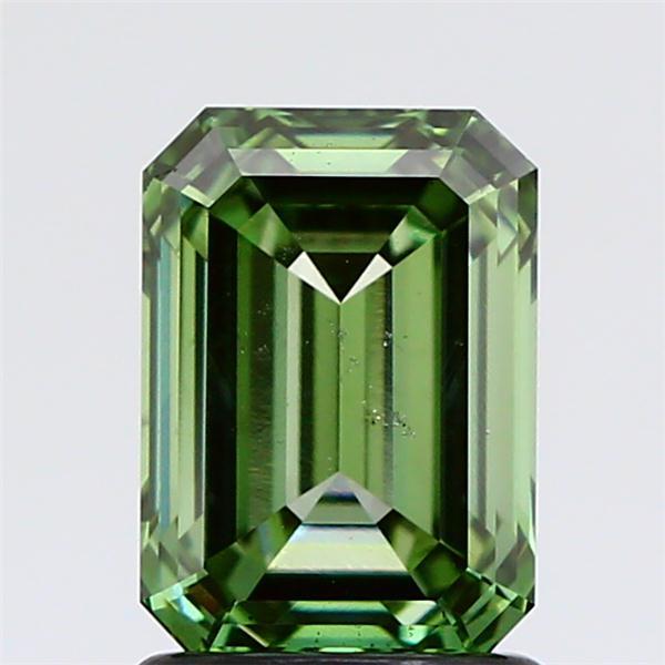 1.63 Ct. Fancy Vivid Green Emerald Lab Grown Diamond
