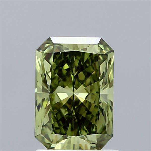 1.51 Ct. Fancy Vivid Green Radiant Lab Grown Diamond