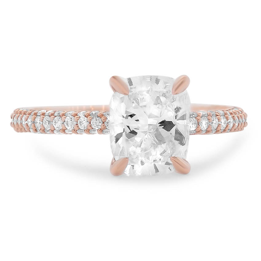 Custom Modified Allegra Pavé Diamond Ring | Brilliant Earth