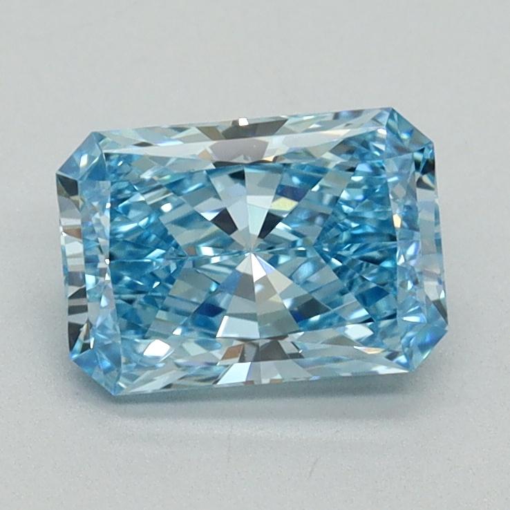 1.08 Ct. Fancy Vivid Blue Radiant Lab Grown Diamond