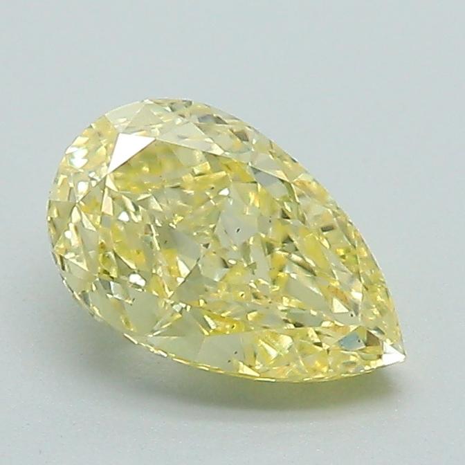 1.01 Ct. Fancy Vivid Yellow Pear Lab Grown Diamond
