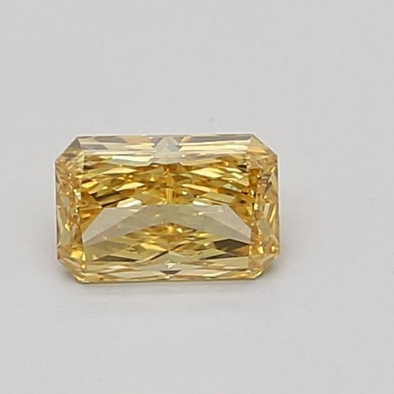 0.51 Ct. Fancy Vivid Yellow Radiant Lab Grown Diamond