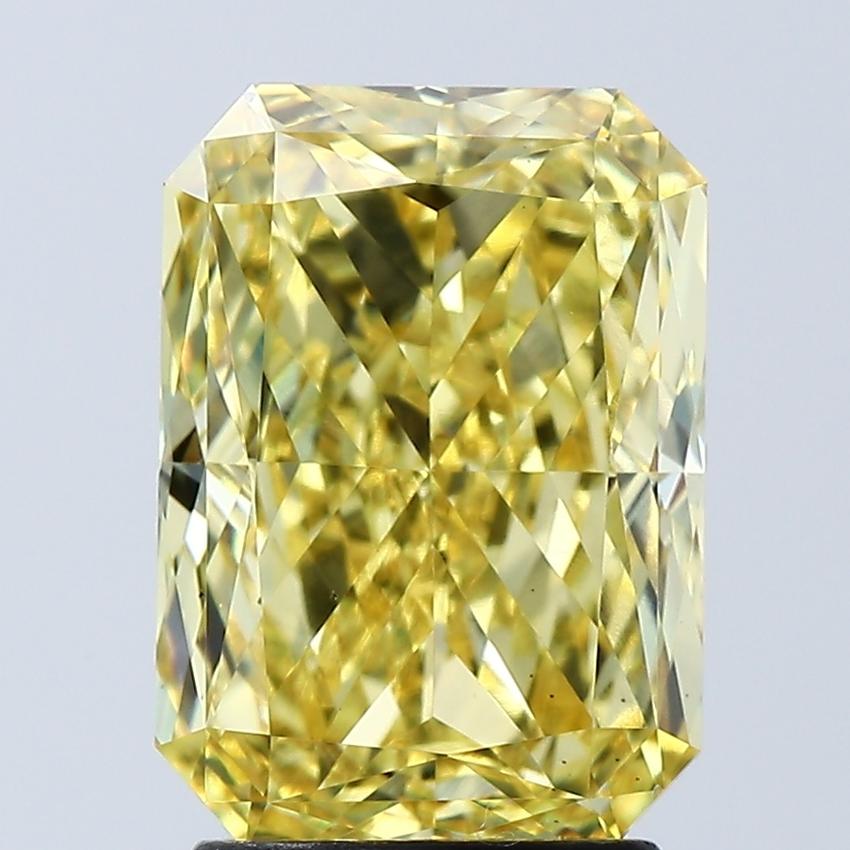 3.07 Ct. Fancy Vivid Yellow Radiant Lab Grown Diamond