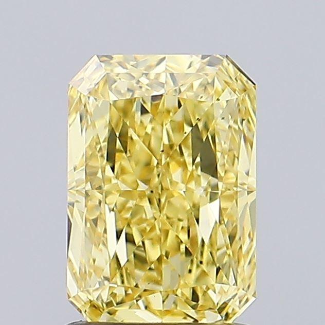 1.28 Ct. Fancy Vivid Yellow Radiant Lab Grown Diamond
