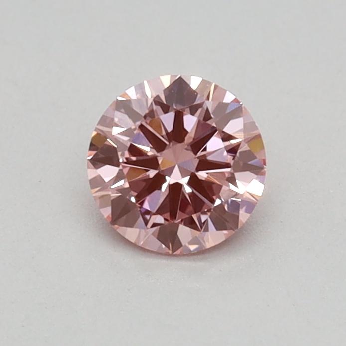 0.28 Ct. Fancy Vivid Pink Round Lab Grown Diamond