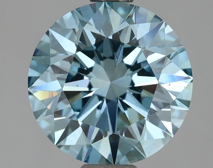 2.02 Ct. Fancy Vivid Blue Round Lab Grown Diamond