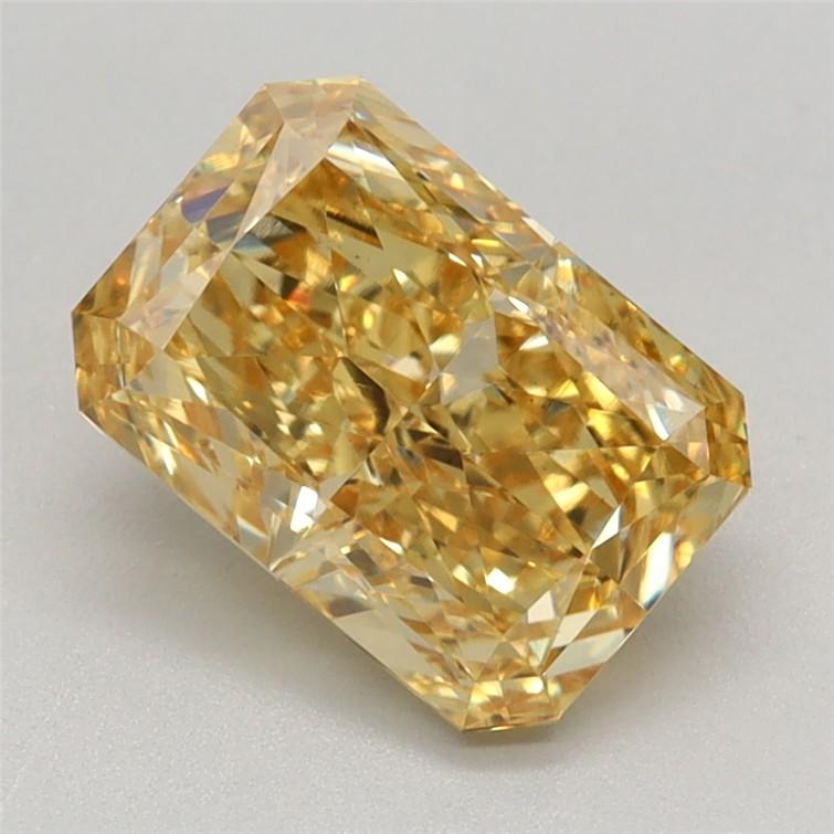 1.62 Ct. Fancy Vivid Yellow Radiant Lab Grown Diamond
