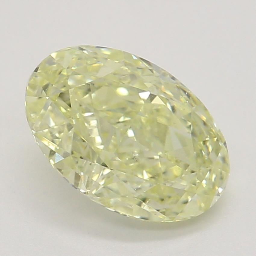 0.78 Ct. Fancy Light Yellow Oval Diamond