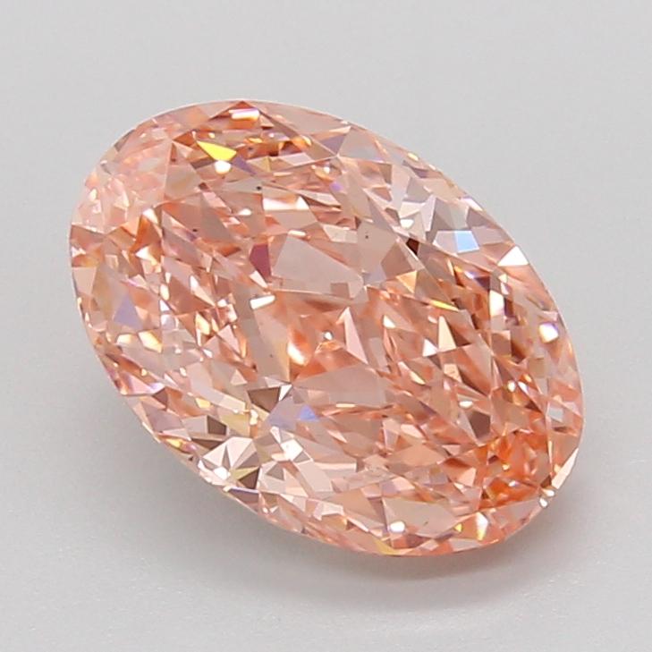 3.03 Ct. Fancy Vivid Pink Oval Lab Grown Diamond