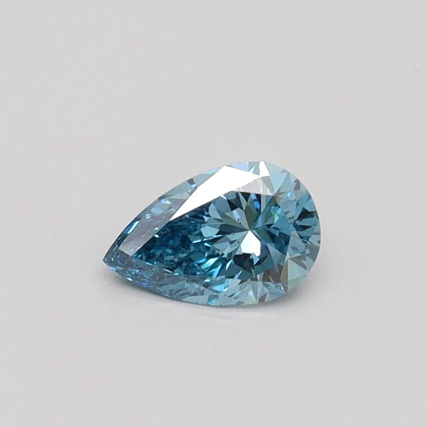 0.36 Ct. Fancy Vivid Blue Pear Lab Grown Diamond