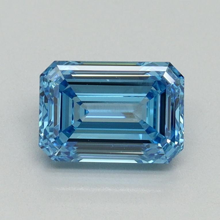 1.09 Ct. Fancy Vivid Blue Emerald Lab Grown Diamond