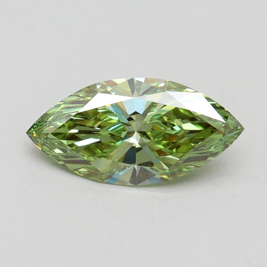 1.01 Ct. Fancy Vivid Green Marquise Lab Grown Diamond