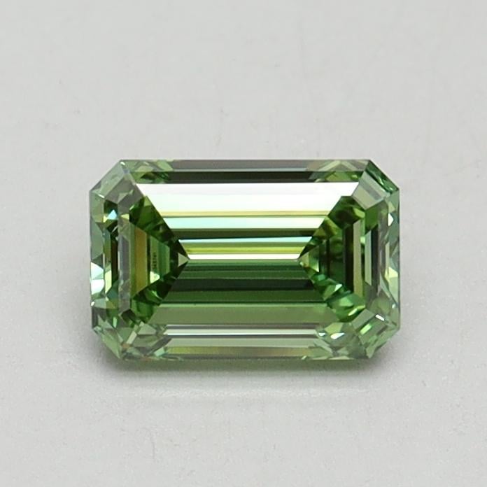 0.59 Ct. Fancy Intense Green Emerald Lab Grown Diamond