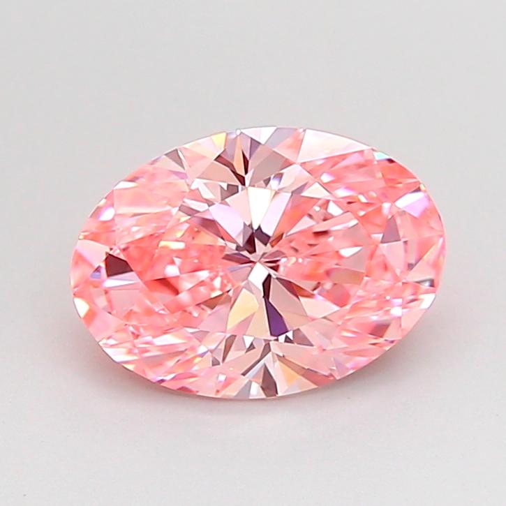 1.51 Ct. Fancy Vivid Pink Oval Lab Grown Diamond