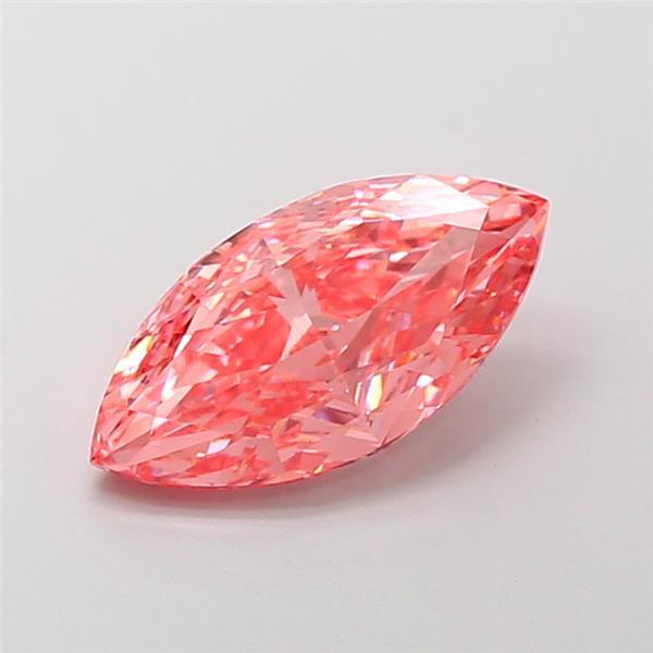 2.78 Ct. Fancy Vivid Pink Marquise Lab Grown Diamond