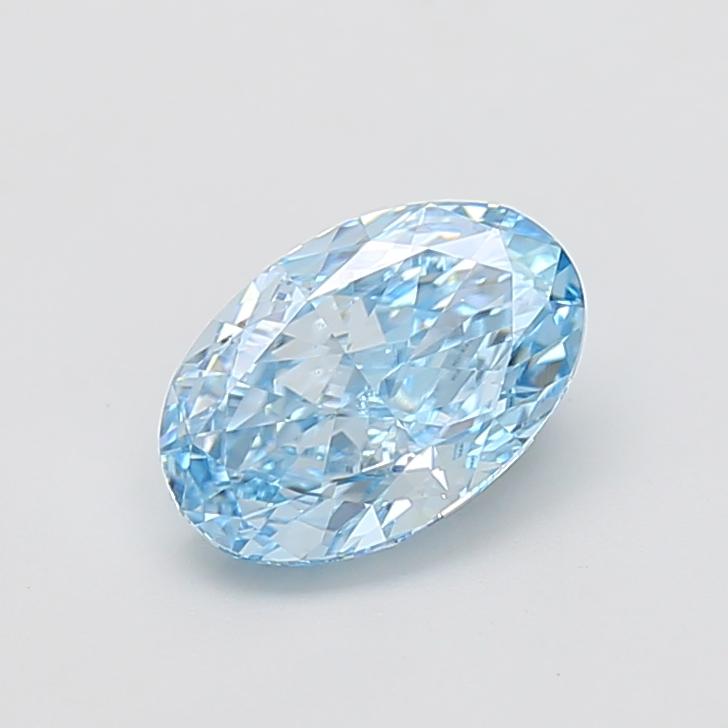 2.07 Ct. Fancy Vivid  Blue Oval Lab Grown Diamond