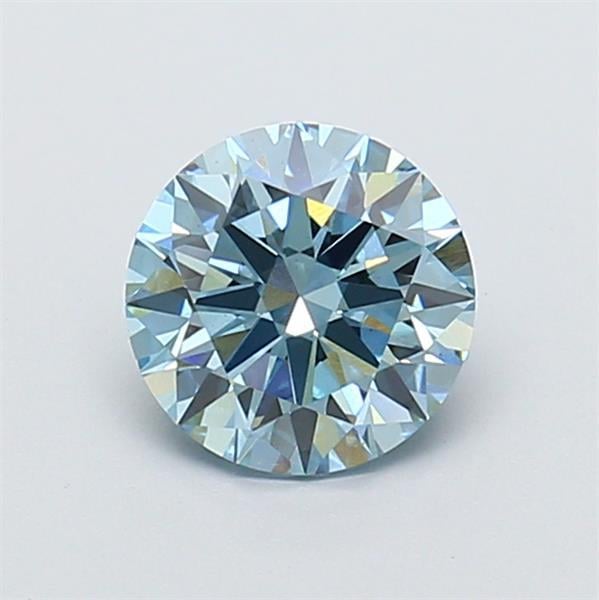 1.30 Ct. Fancy Vivid  Blue Round Lab Grown Diamond