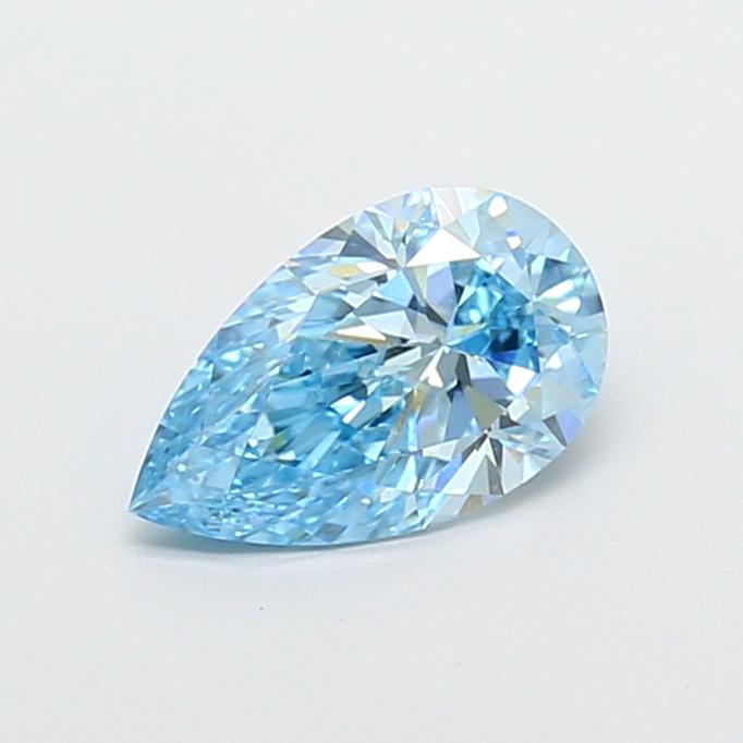 1.56 Ct. Fancy Vivid Blue Pear Lab Grown Diamond