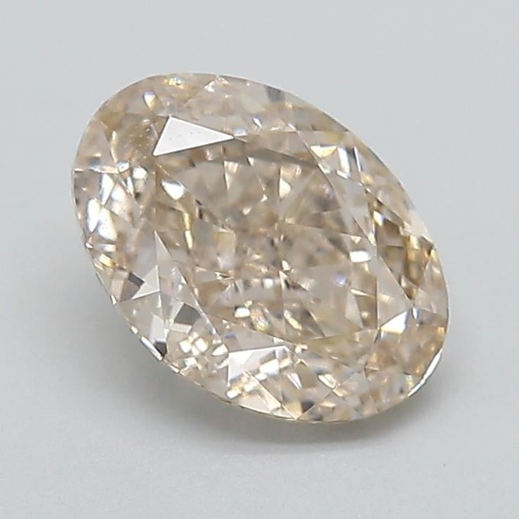 2.14 Ct. Very Light  Brown Oval Lab Grown Diamond
