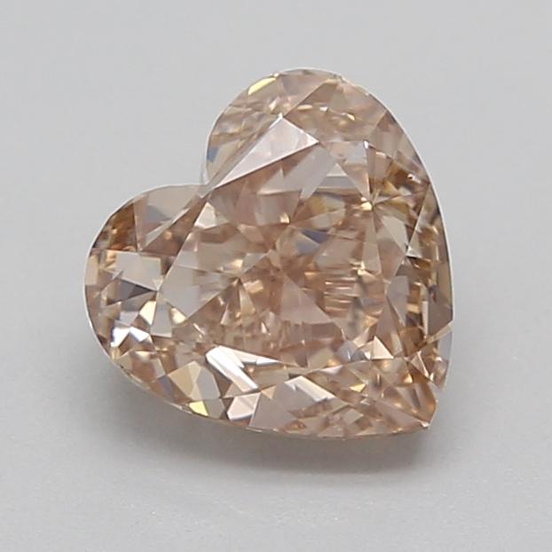 1.02 Ct. Light  Brown Heart Lab Grown Diamond