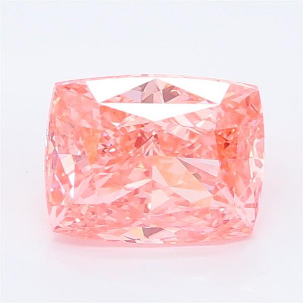 1.41 Ct. Fancy Vivid Pink Cushion Lab Grown Diamond