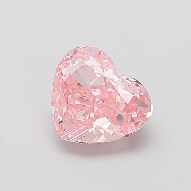 1.53 Ct. Fancy Intense  Pink Heart Lab Grown Diamond